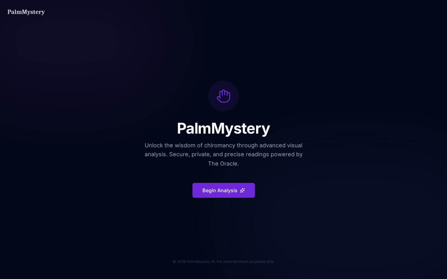 PalmMystery — project by Harsh Gaur